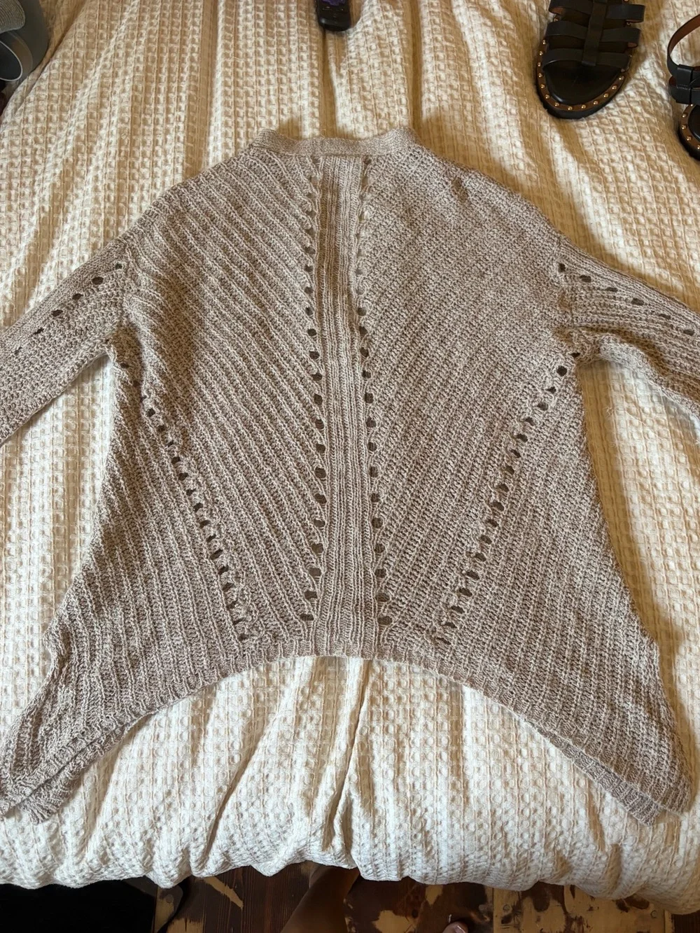 Moth Anthropologie Beige Cardigan